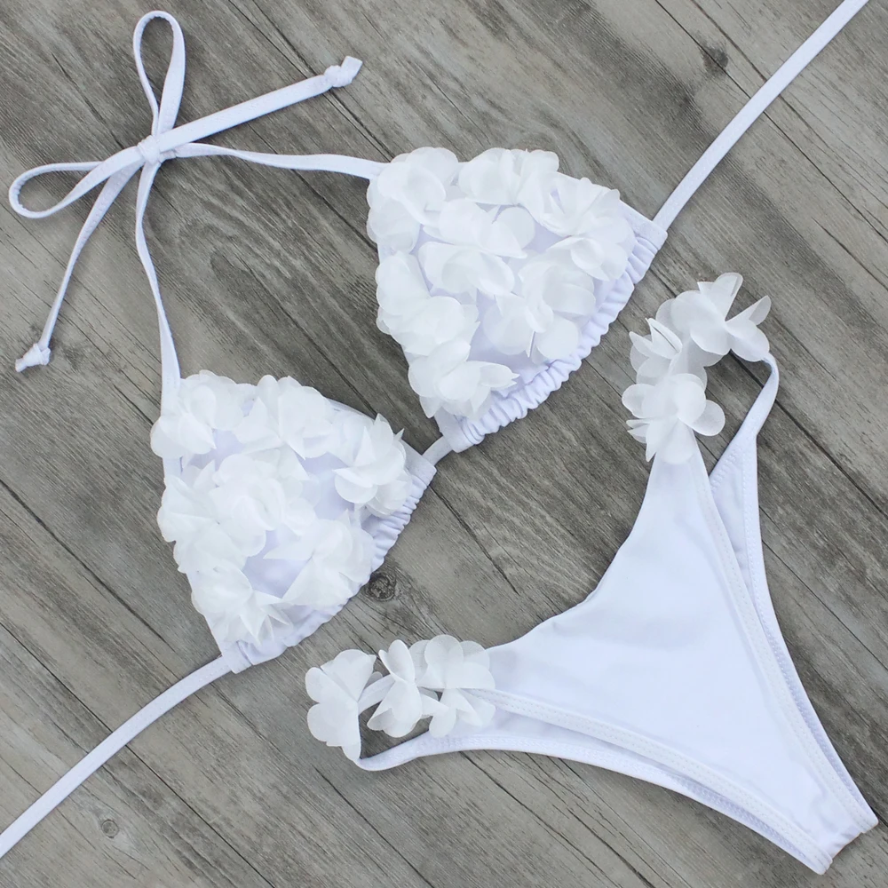 ZMTREE Новинка 2017 бикини сексуальный цветочный купальник женский Бразильский Топ