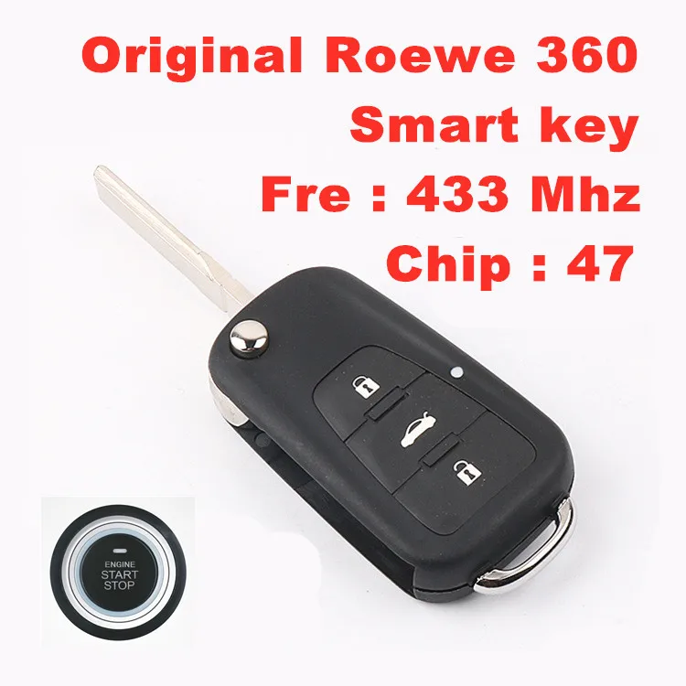 

For Roewe 360 Folding Remote Control Key/ smart key 433 Mhz 46/47 chip