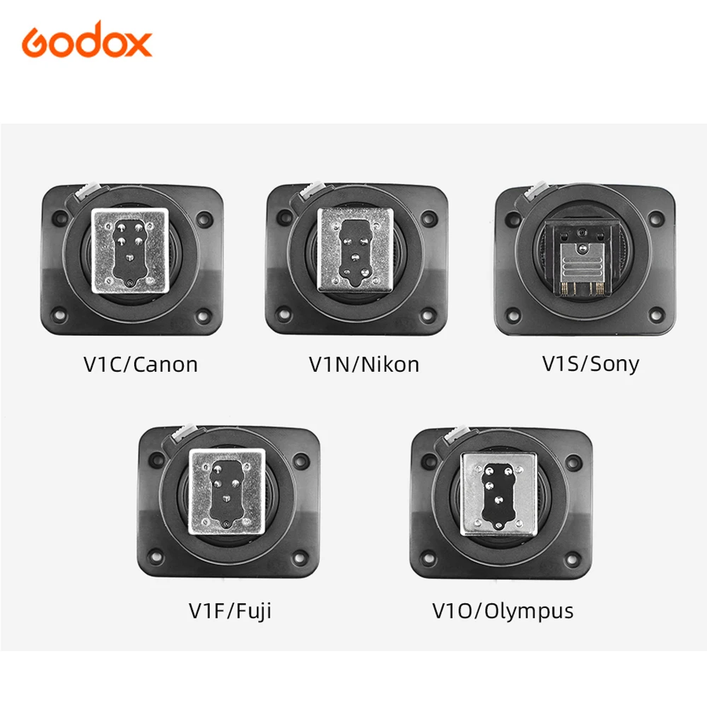 Godox Speedlite V1 V1C V1N V1S V1F V1O V1P Flash Hot Shoe Replace Accessories for canon nikon sony pentax cameras | Электроника