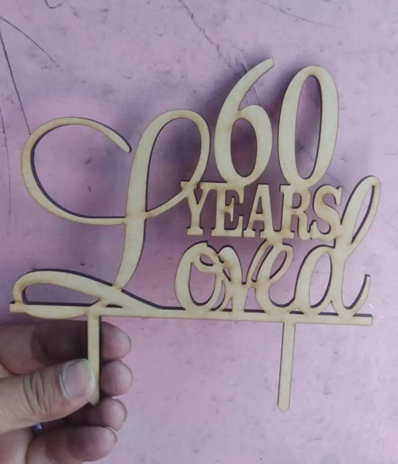 90 летний Топпер для тортов й День рождения/юбилейный тортов|Товары украшения