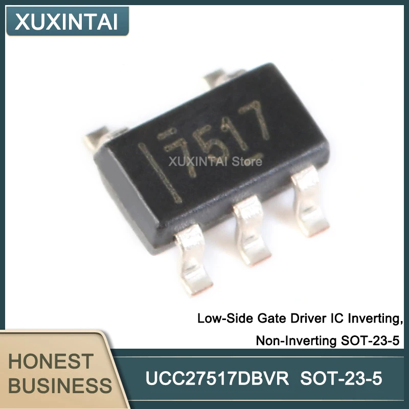 

20 шт./лот UCC27517DBVR UCC27517 драйвер низкобоковых ворот IC инвертор, неинверторный инвертор SOT-23-5