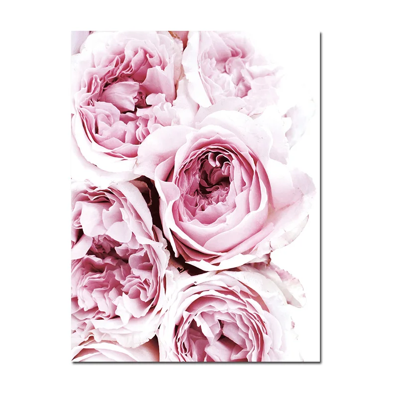 Настенная картина с цитатами в скандинавском стиле Картина на холсте розовыми