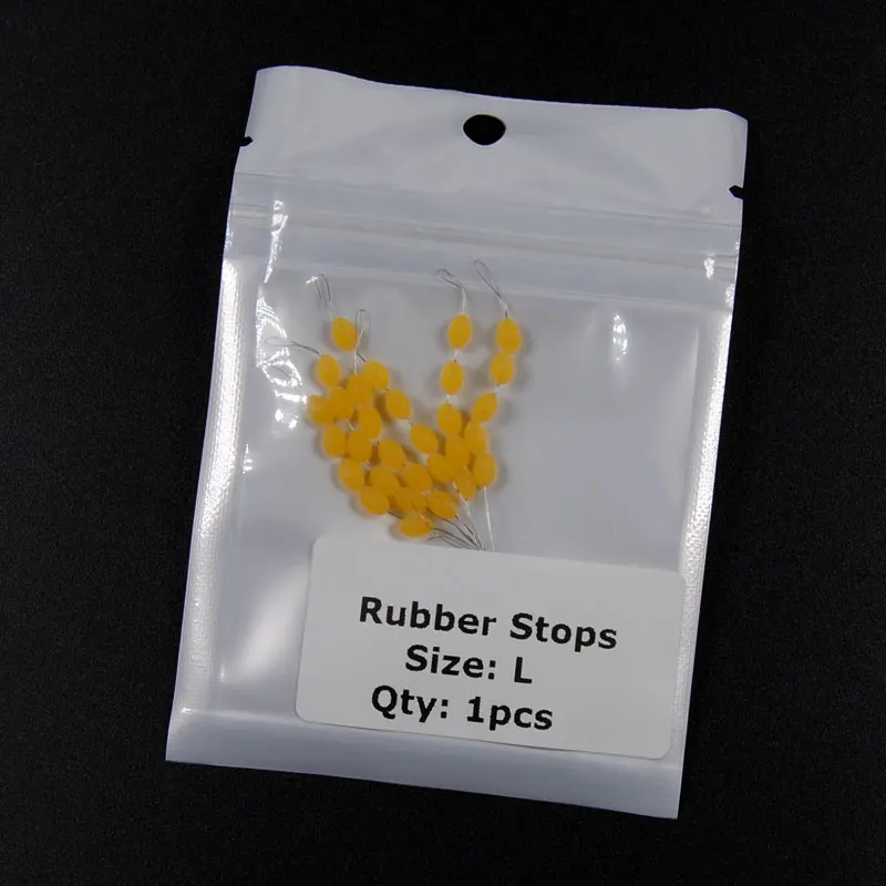 

Bimoo 2pcs = 60 Stops Premium Carp Fishing Rubber Stops for Rigging Float Lead Positioning Fishing Tackle Accessories