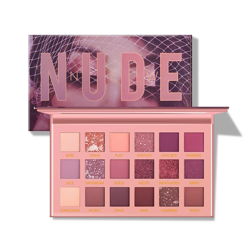 DESRET 18 цветов розовый телесный блеск матовые тени для век Мерцающая палитра