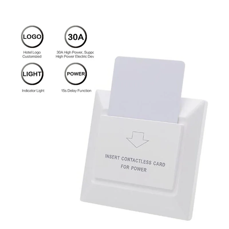 Гостиничный энергосберегающий переключатель с поддержкой карт ID/T57/EM4305 125K 220 В 30