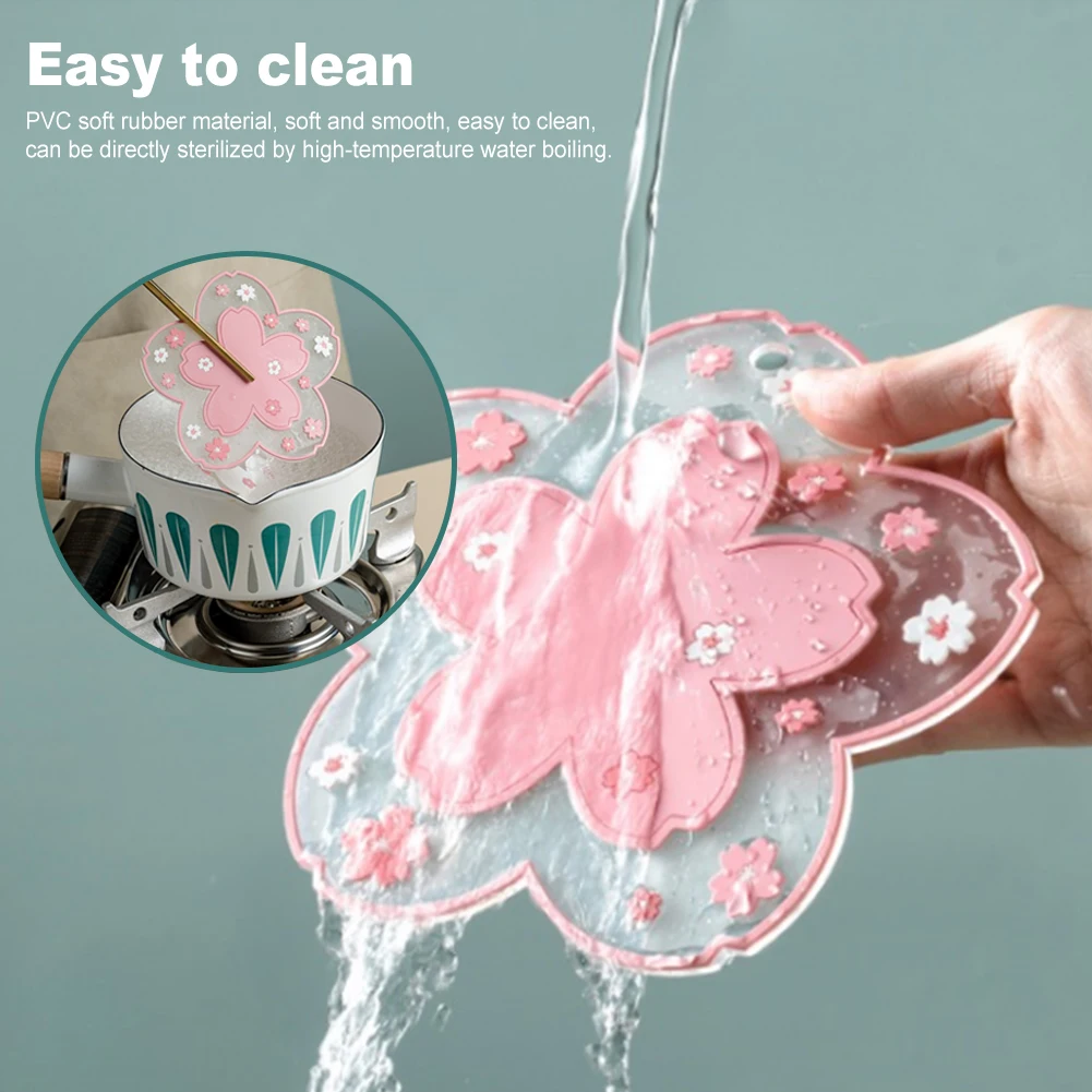 Теплоизоляционный Настольный коврик в японском стиле с цветком вишни подстилка