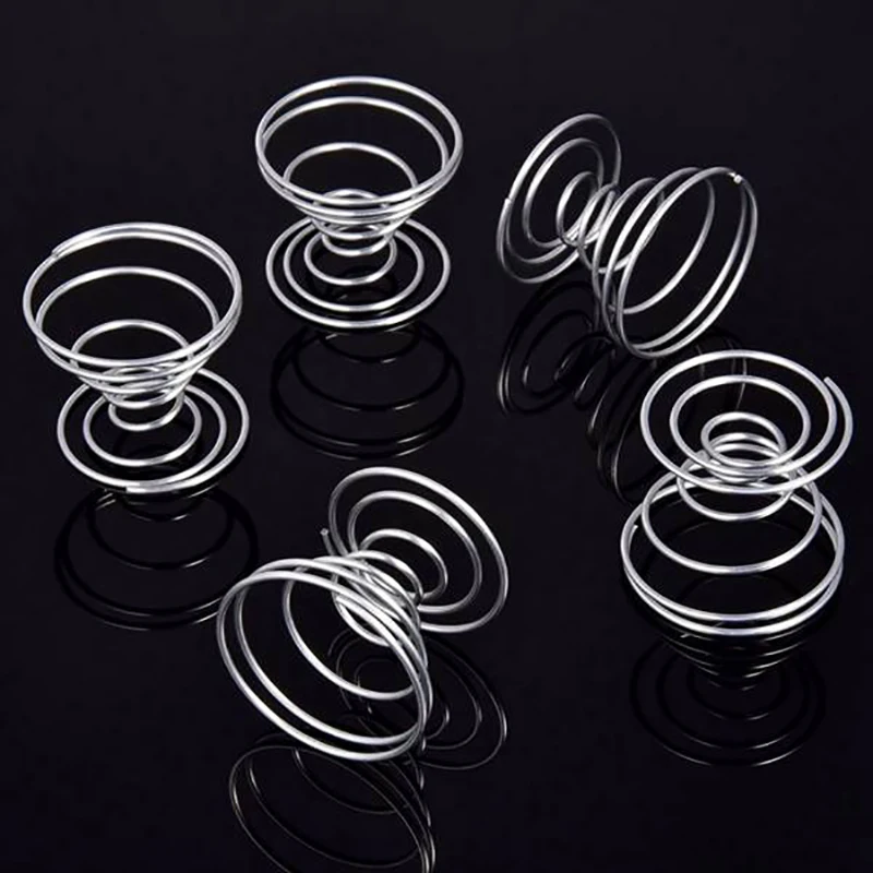

6 Pieces Air Plant Stand Airplant Container Tillandsia Holder Stainless Steel Plant Display Racks Himmel Base