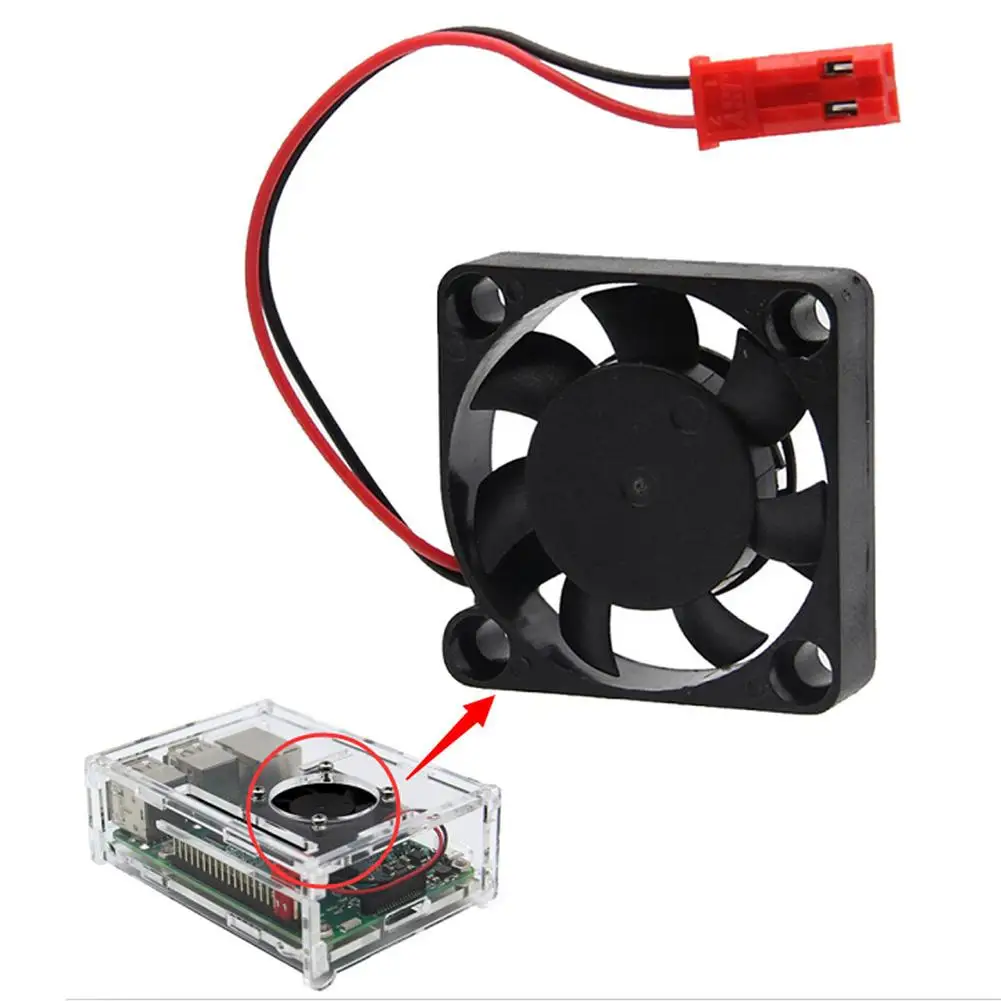 Мини вентилятор для компьютерного охлаждения 1 шт. 5 В черный маленький кулер 2