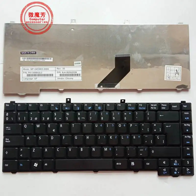 SP испанская клавиатура для Acer Aspire 1670 1672 3102 3030 3100 3650 3600 3690 3692 3693 5101 5102 5103 5100 5110 5610 5610Z