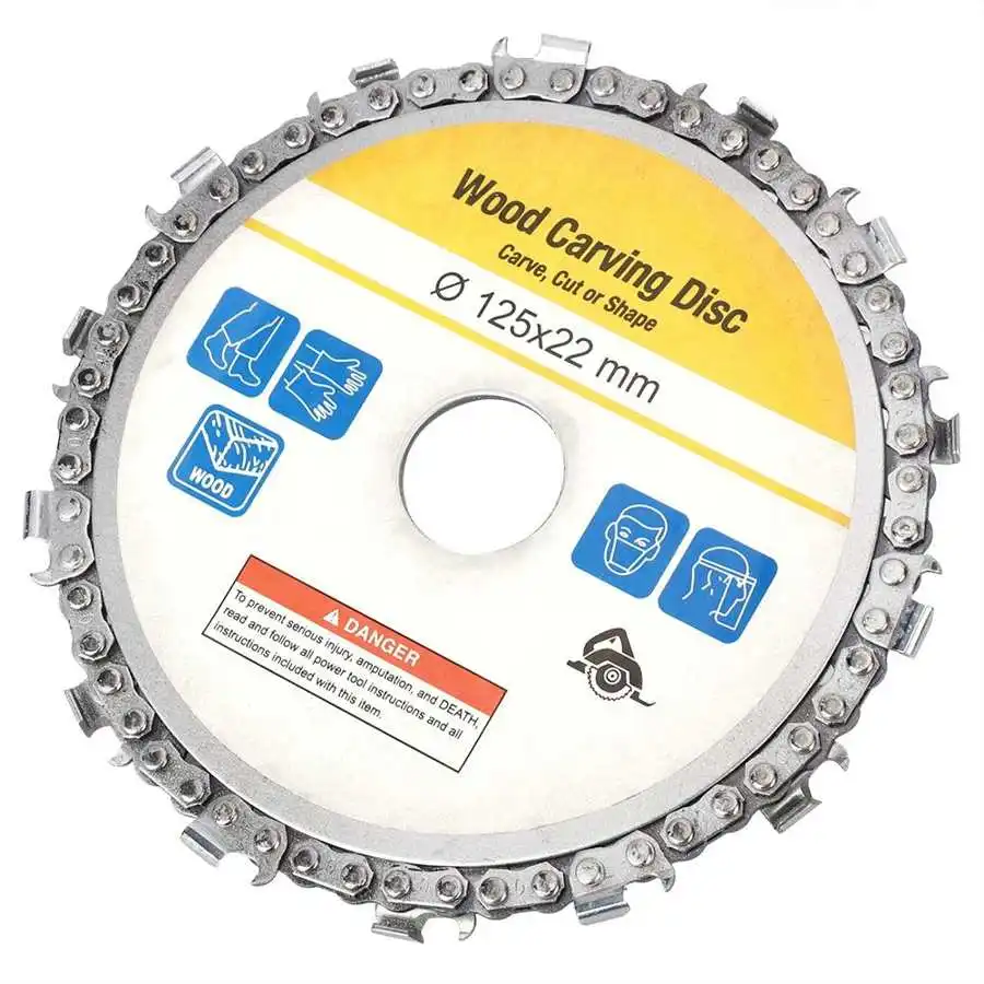 5 дюймовый 14 зубчатый угловой шлифовальный станок цепной диск для резьбы по