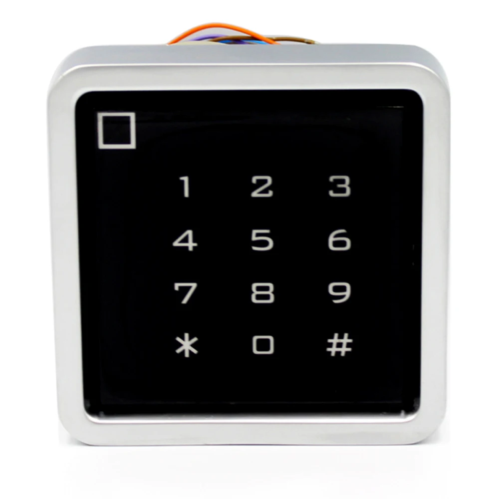 IP65 Водонепроницаемый сенсорный 125 кГц Rfid Контроль доступа с 2000 пользователями RFID