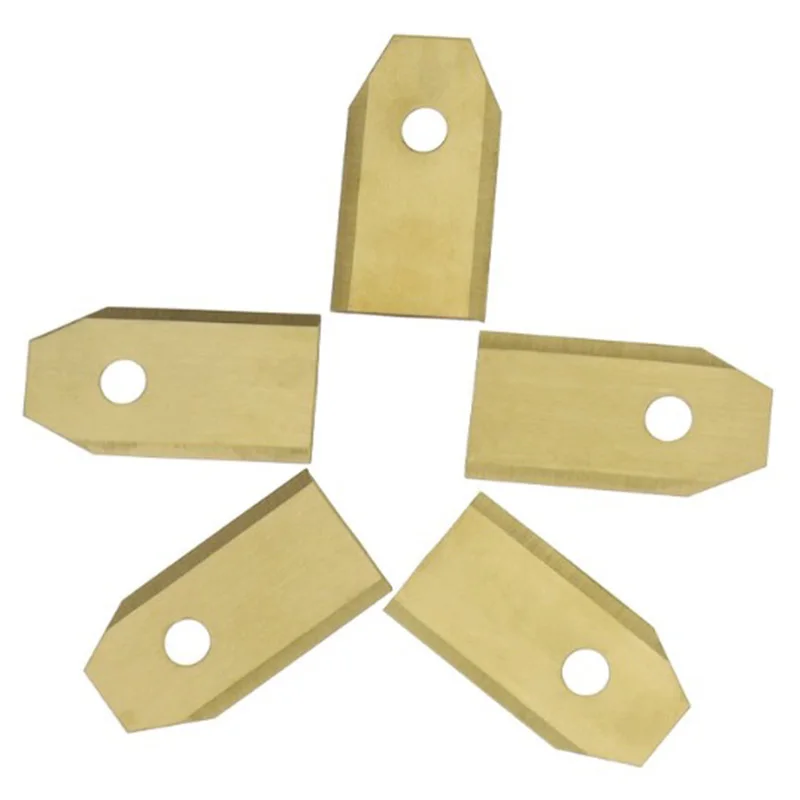 

0.75MM Titanium Coated Stainless Steel Lawn Mower Blade Replacement + Screw Parts for Husqvarna Automower 100Pcs