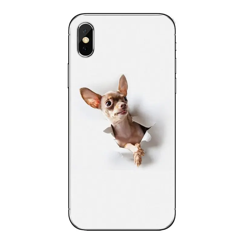 Прозрачный мягкий чехол Чехлы собака породы чихуахуа щенка для Huawei NOVA 2 3 2i 3i Y6 Y7 Y9