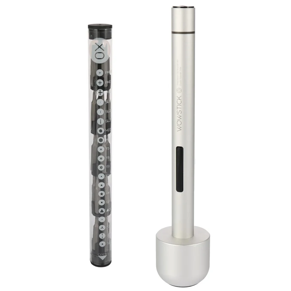 

Double Power Precision Screwdriver Mini Portable Electric Screw Driver Kit with 20 Different Bits and Base