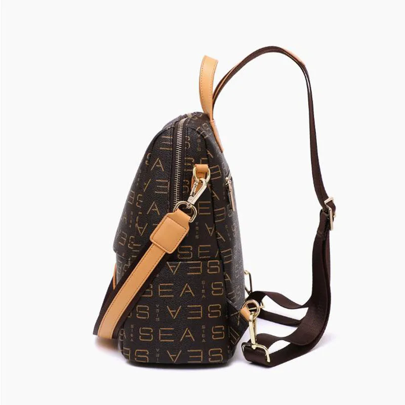 

Backpack Women 2021 New wild Fashion real cowhide backpack famous brand large-capacity school bag casual bag shoulder bag