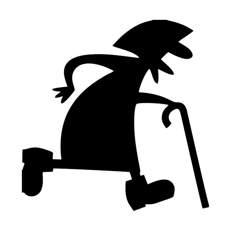 

A-0198 Various Sizes/colors Granny Modeling Personality Car Stickers PVC Auto Window Bumper Sunscreen Waterproof Decals Decor