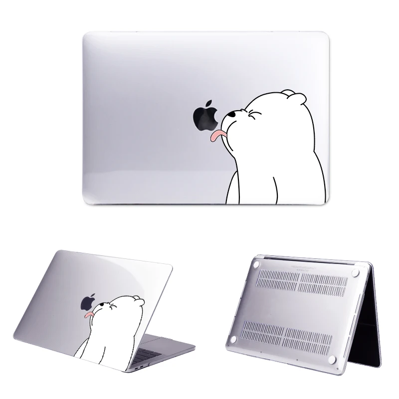 Мультяшный чехол MTT Cut для Macbook Air Pro 11 12 13 15 16 прозрачный жесткий с сенсорной