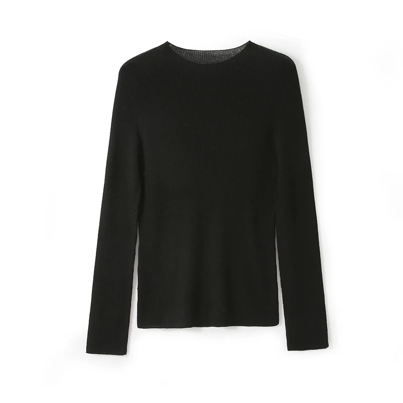 

120s fine wool shows thin pit stripe; round neck knitting base is needed