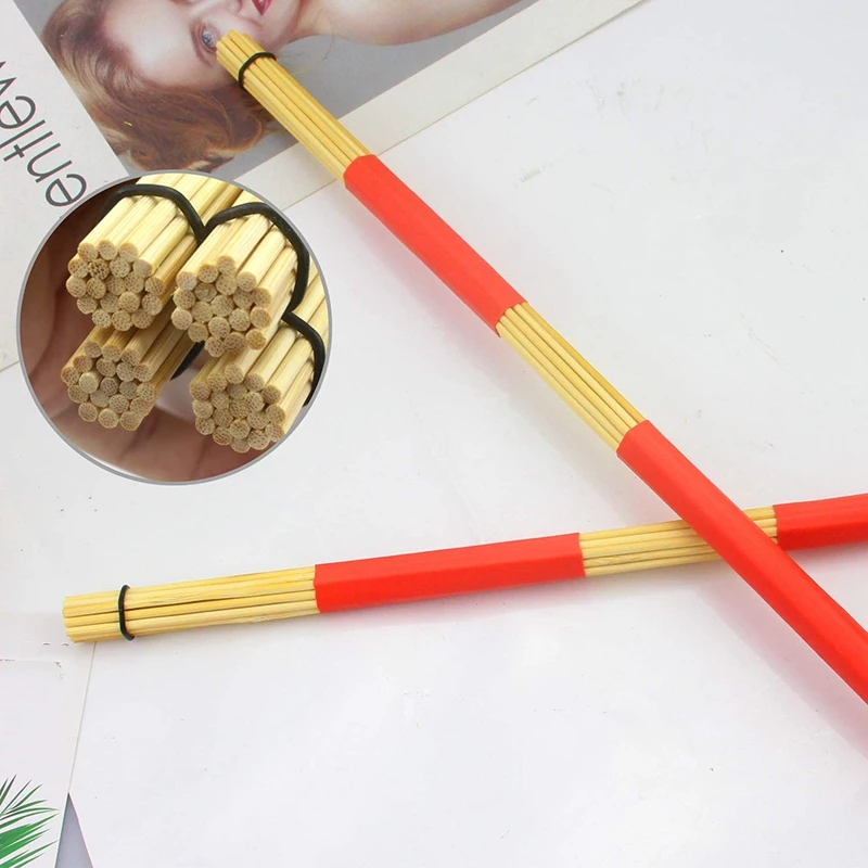 2 пары барабанных палочек кисти Hot Rods Rute Jazz практичные барабанные палочки для