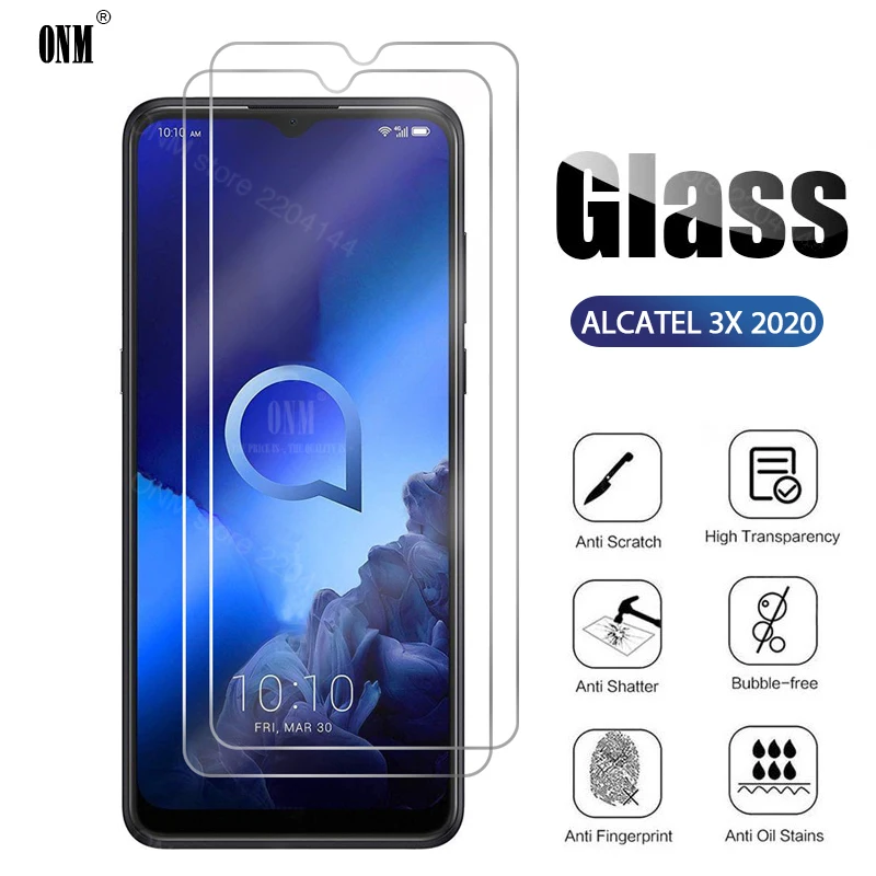 10 шт закаленное стекло для ALCATEL 3X 2020 Защита экрана Защитная стеклянная