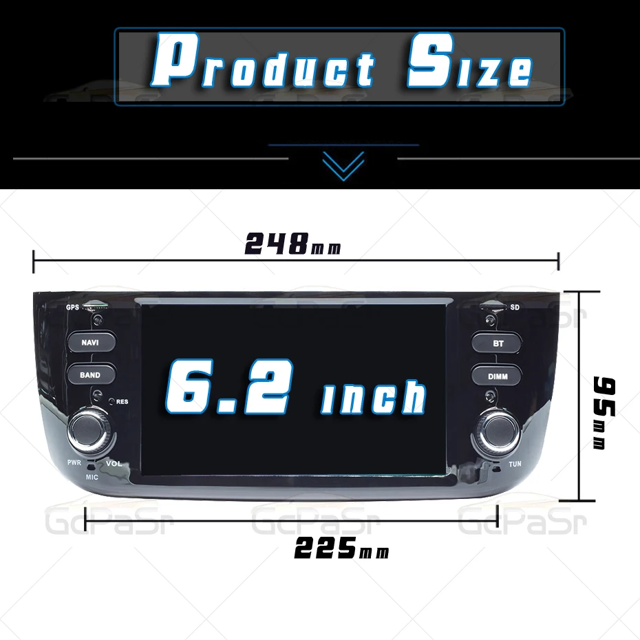 Автомагнитола 1Din 4 ГБ 64 Android DVD проигрыватель мультимедийный плеер для Fiat/Linea/Punto evo