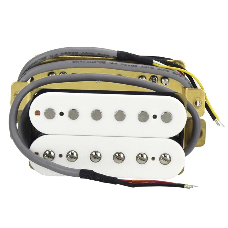 2 шт. электрическая гитара Humbucker пикапы Alnico V пикап белый-шея и мост | Спорт