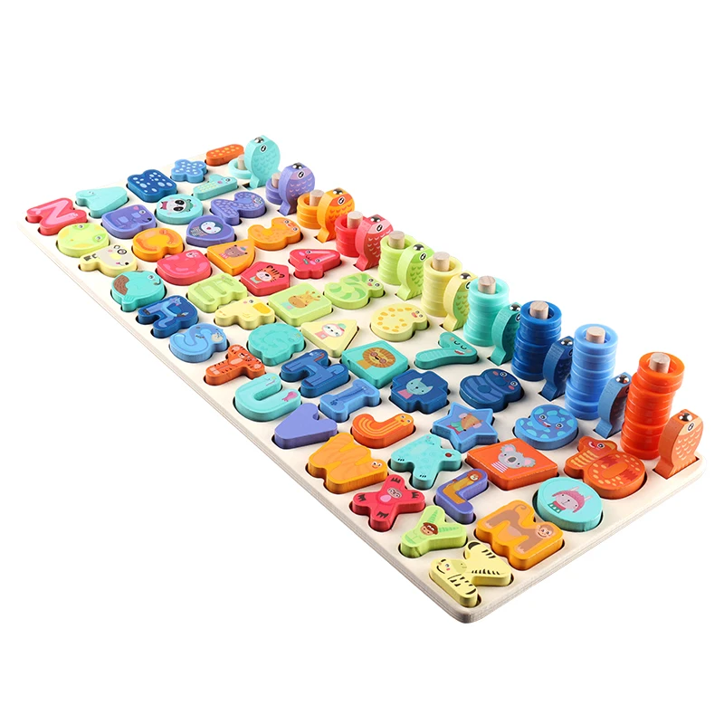 Монтессори Развивающие деревянные игрушки геометрическая форма познавание