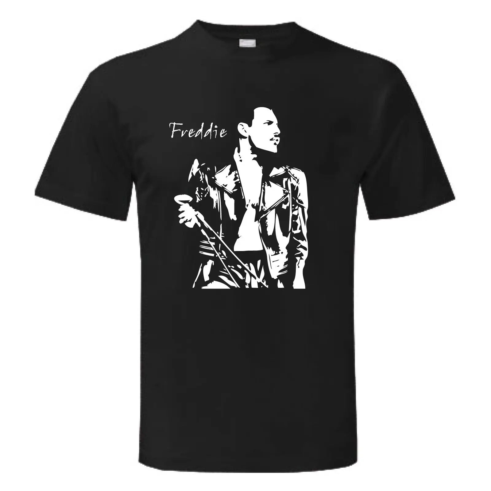 

T-shirt FREDDIE freddy maglietta maglia Uomo Donna Man queen SHOW MERCURY Cartoon Print Short Sleeve T Shirt Free Shipping