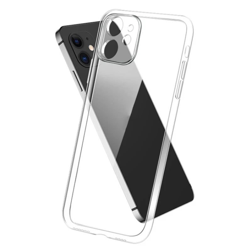 Фото Прозрачный чехол для телефона с защитой объектива для iPhone 11, 7, силиконовый мягкий чехол для iPhone 11 Pro, XS Max, X, 8, 7, 6s Plus, 5, SE, 12, XR, чехол №2