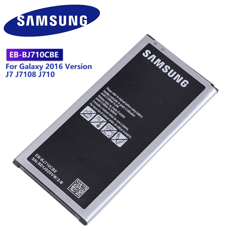 Оригинальный аккумулятор для Samsung GALAXY 2016 версия J7 J710F J710K J710H J7108 | Мобильные