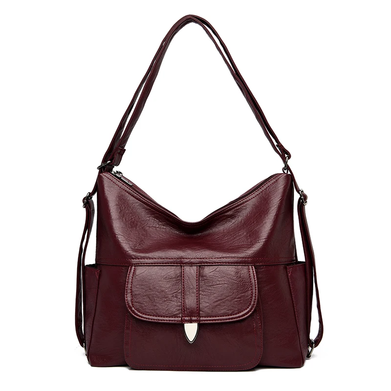 

Large Capacity Casual Shoulder Bags Luxury Soft Leather Women's Bag Designer 2020 Ladies Hand Bag Sac Main Femme Casual Tote