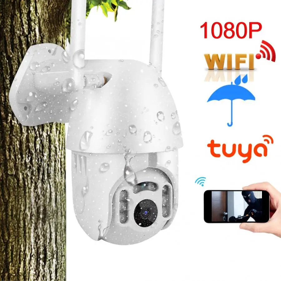WIFI IP Camera 1080P Outdoor Waterproof PTZ Home Dome Wireless Wifi Security Cameras Audio P2P 2MP Network CCTV Surveillance
