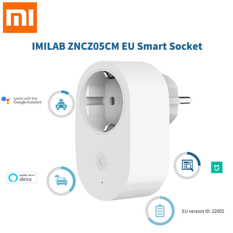 Умная розетка Xiaomi Mijia EU с WiFi пультом дистанционного управления переключателем