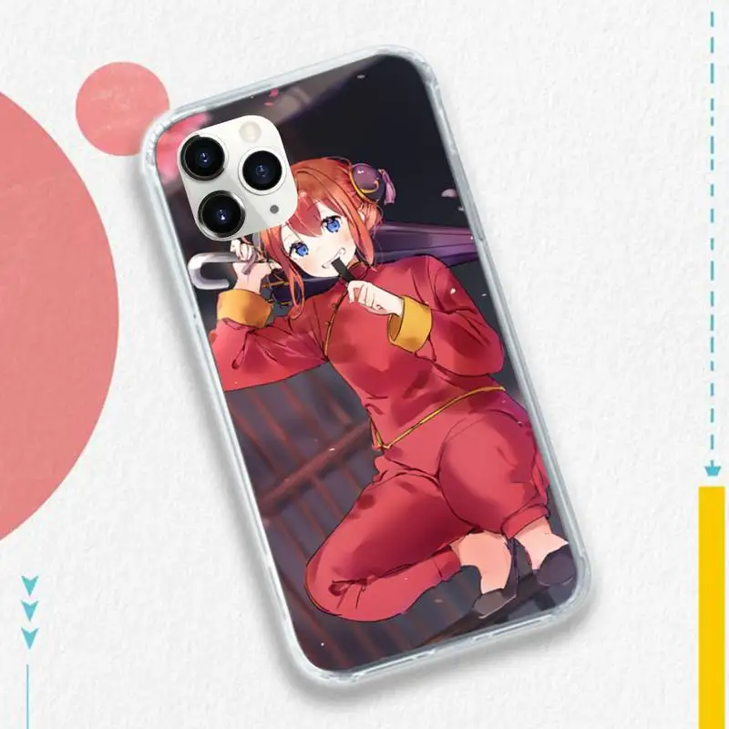 

Cute girl Kagura Anime GINTAMA Phone Case for iPhone 11 12 pro XS MAX 8 7 6 6S Plus X 5S SE 2020 XR