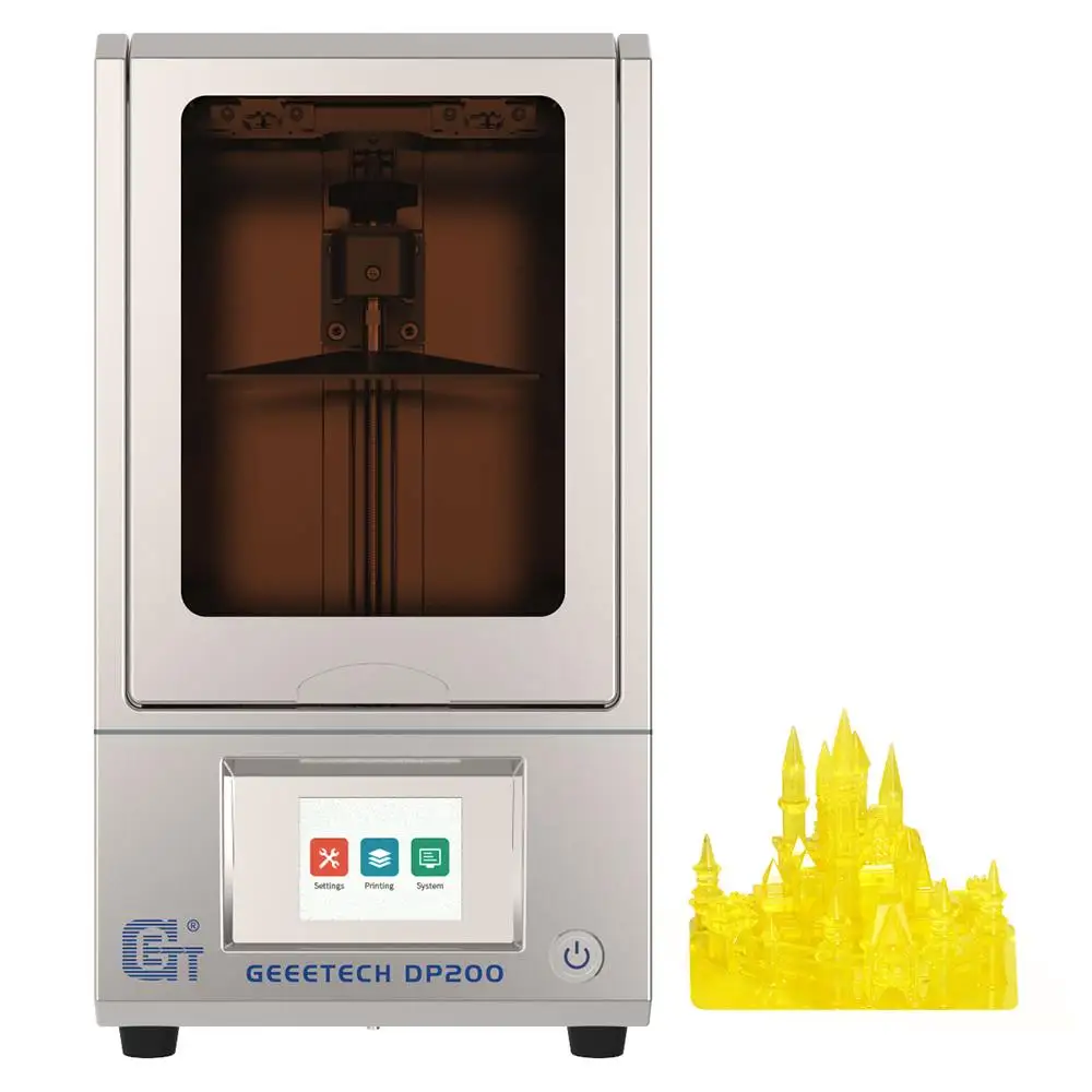 Geeetech DP200 405NM DLP УФ полимерный ЖК светильник 3D принтер 115*65*150 мм объем сборки с
