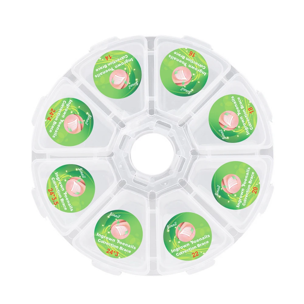 100 шт/8 Размер вросших ногтей выпрямляющий пластырь для ног Уход за ногами
