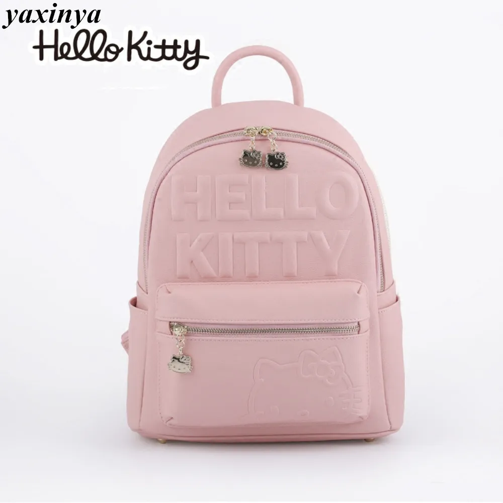 Новый Рюкзак HELLO KITTY для девочек сумка на плечо повседневный рюкзак ранцы