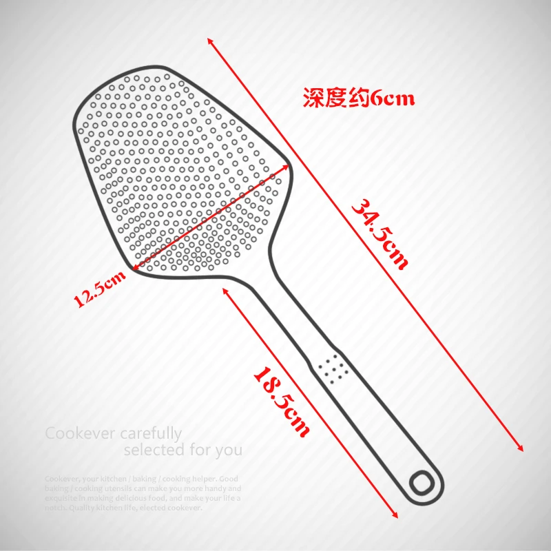 

Scoop Colander Strainer Spoon Kitchen Food Drain Shovel Strainers Slotted Skimmer Sifter Sieve with Handle for Cooking Baking
