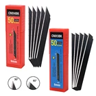 EHDIS 100 шт. 3060 градусов углеродистая сталь Запасное лезвие для виниловой пленки резка искусства нож Автомобильная оберточная наклейка бумажный резак сменный инструмент