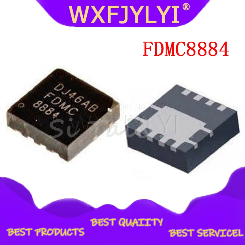 5 шт./лот FDMC8884 QFN MOSFET (металлический оксид полупроводниковый полевой эффект