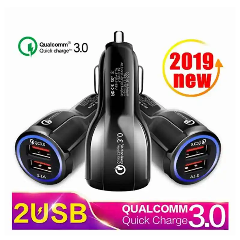 Автомобильное зарядное устройство Quick Charge 3 0 портативное 5 в 1 А быстрая зарядка GPS