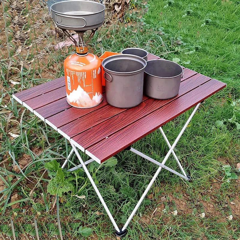 Портативный стол складной кемпинг Пеший Туризм для путешествий из алюминиевого