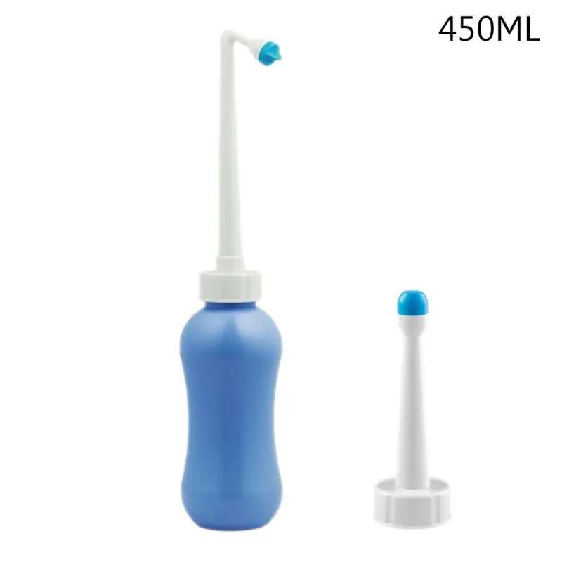 

Portable Bidet Sprayer Handheld Bidet Bottle 300-650ml with Travel Bag 2 Nozzle R9JF