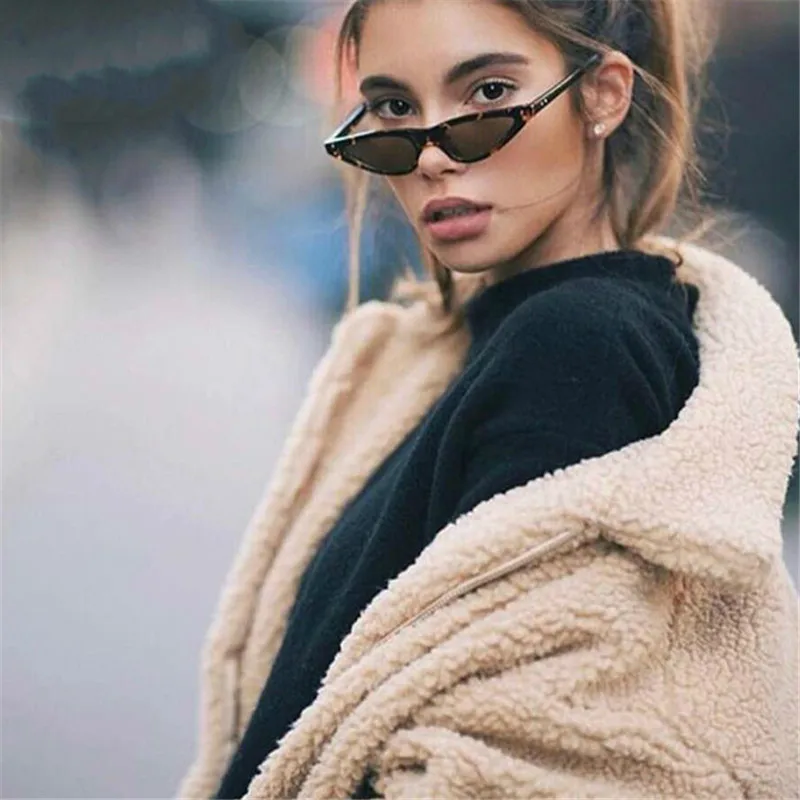 

Mini Frame Rice Nail Sunglasses Women Candy Color Small Frame Cateye Triangle Vintage Sun Glasses Outdoor Oculos De Sol