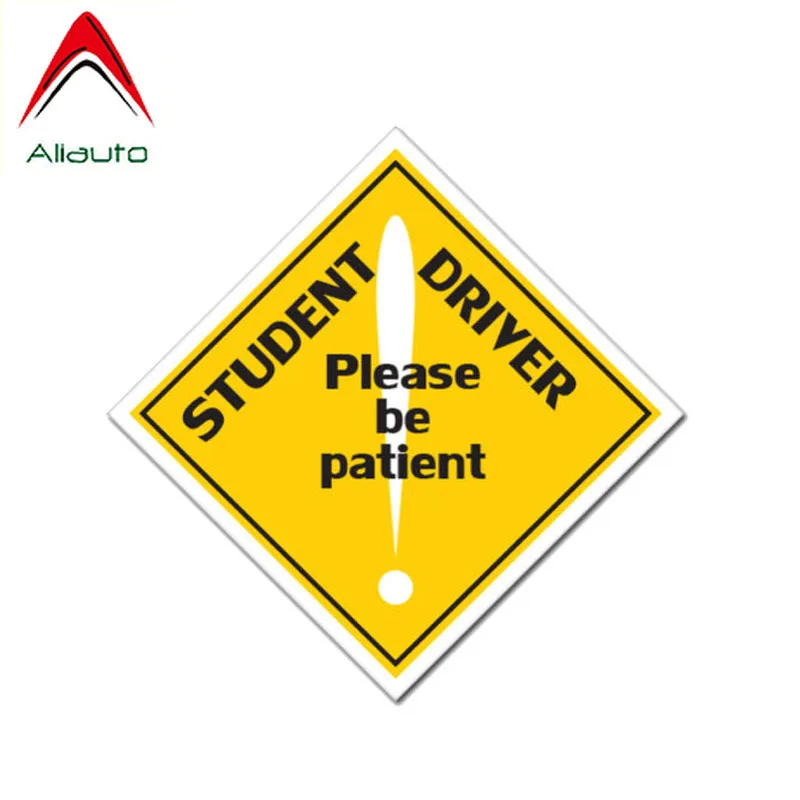 

ПредупреПредупреждение ющая Автомобильная наклейка Aliauto, студенческий водитель, пожалуйста, будьте терпеливы, аксессуары из ПВХ, виниловые...