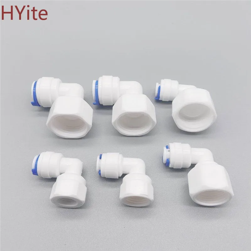 RO водный фитинг локоть 1/4 &quot3/8&quot OD шланг &quot1/2&quot 1/8 &quotBSP Женская резьба