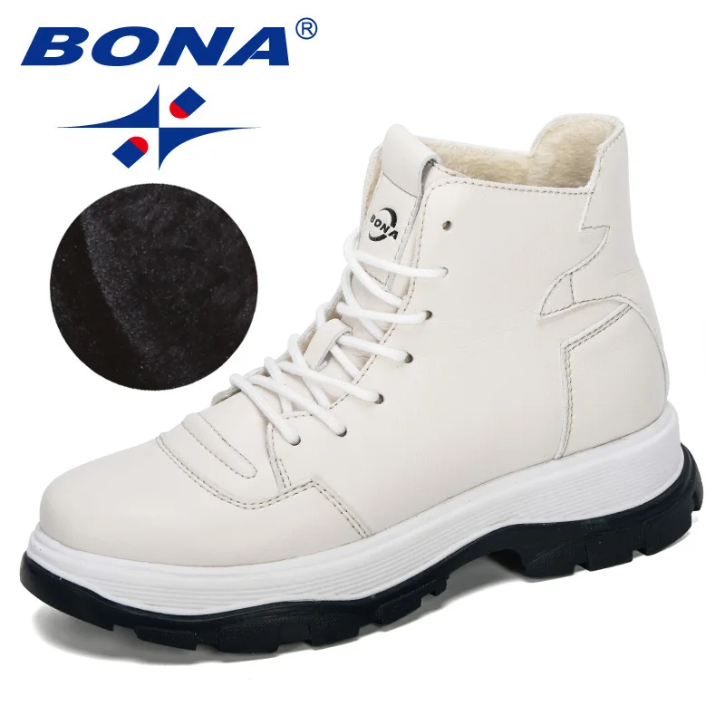 

BONA New Designers Microfiber Short Plush Ankle Boot Women Winter Outdoor Snow Boots Woman Shoes Botas Mujer Comfortable