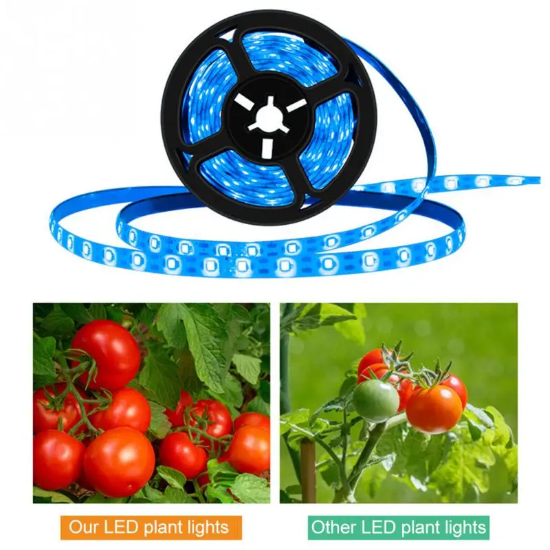 

Cultivo USB 5V Grow Light Strip Plants Flowers LED Ice Blue USB 2835 Flexible SMD Super Bright Waterproof Plastic+copper Wire