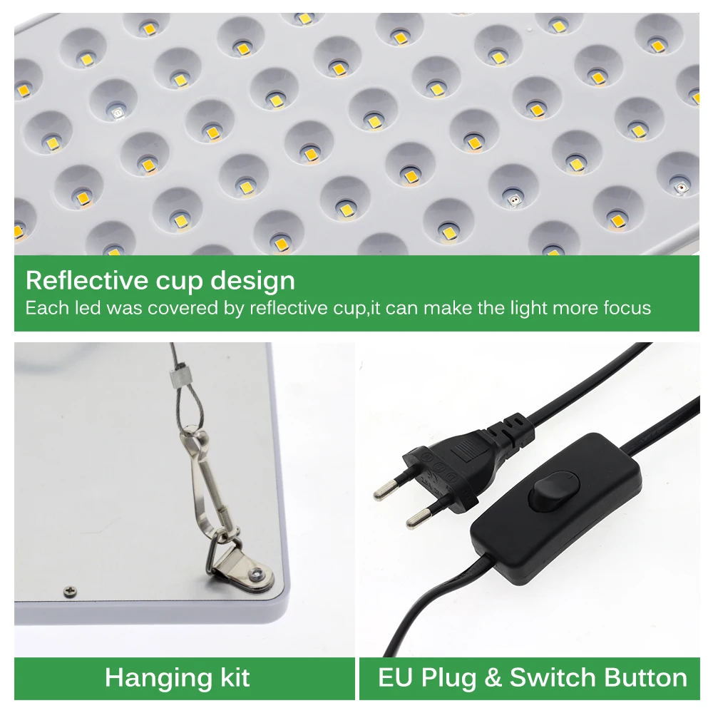 Светодиодная лампа полного спектра для выращивания растений Samsung LM281b 600 Вт | Лампы