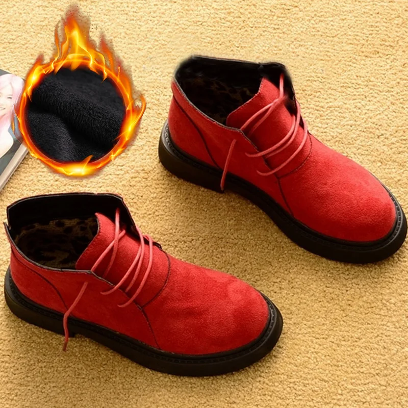 

New Autumn Winter Shoes Women Winter Boots Warm Plush Shoes Cold Winter Female Footwear Fashion Women Ankle Boots Ladies Booties